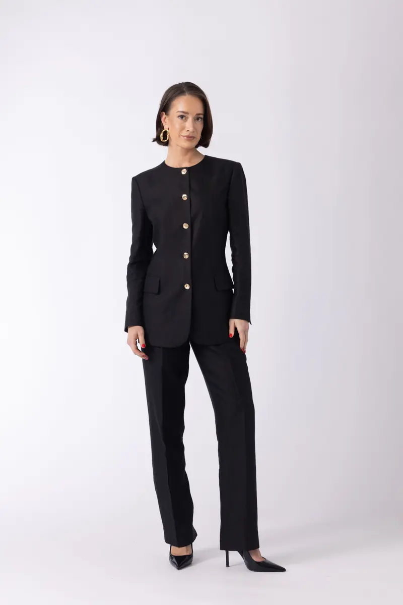Ede Trousers - Tapered trousers in black