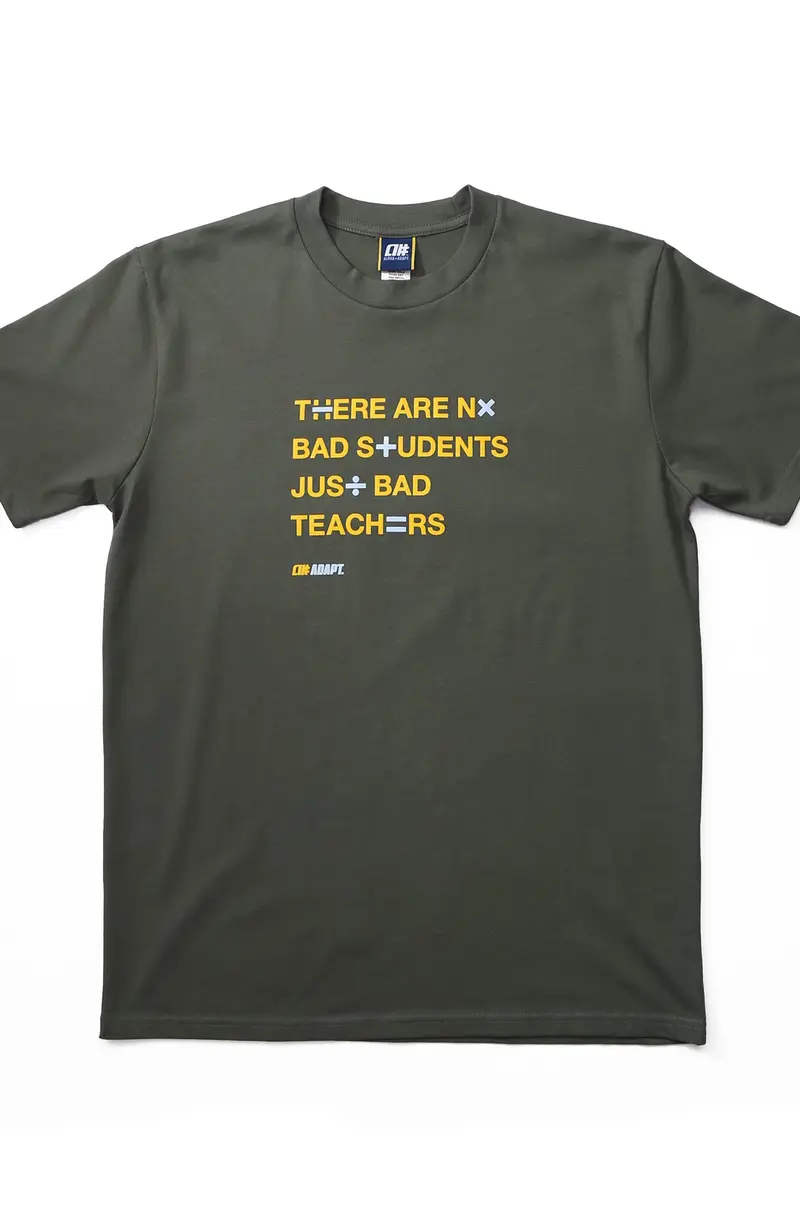 Alphanumeric x Adapt :: Bad Teachers (Men's Cypress Tee)