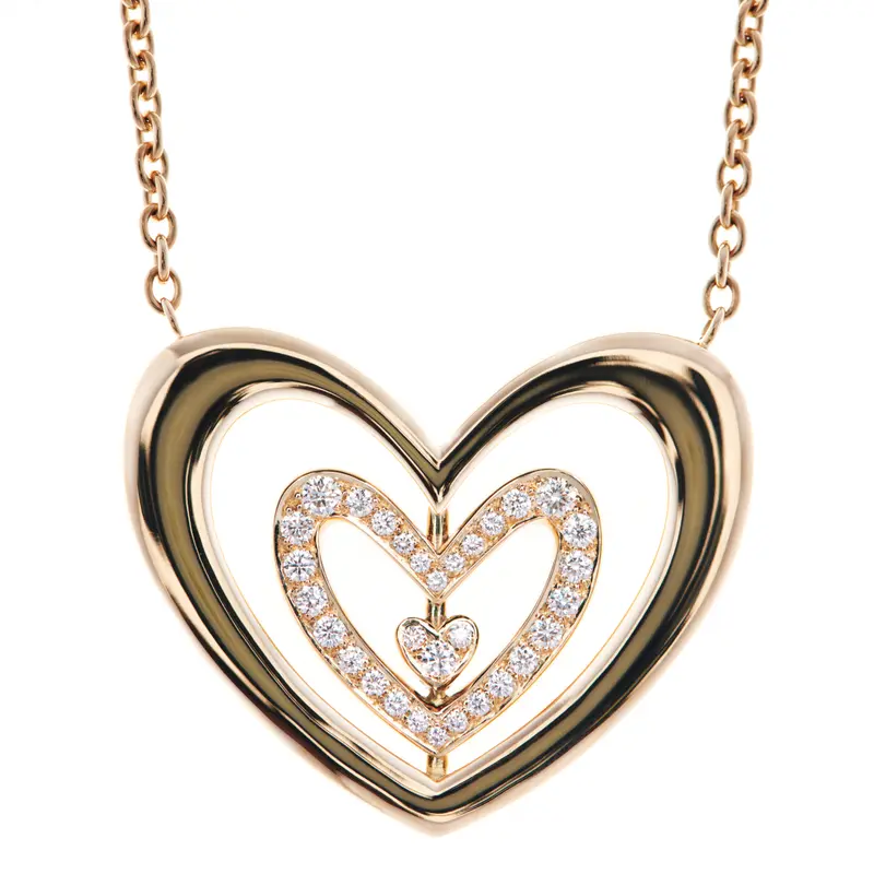 Celestial Gleam Gold Heart Necklace