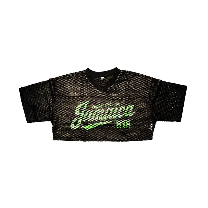Represent Jamaica Mesh - Crop Top (Black)
