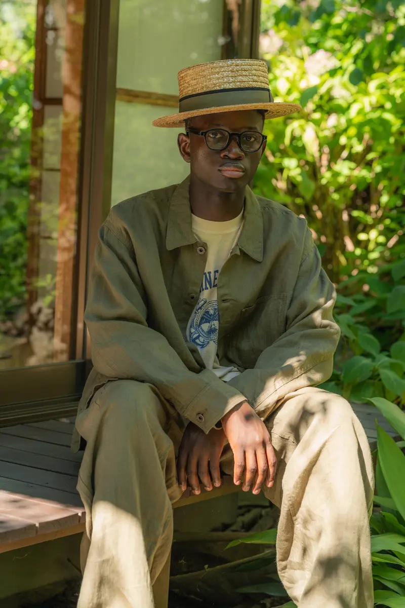 USMC CHORE JACKET LINEN HERRINGBONE TWILL