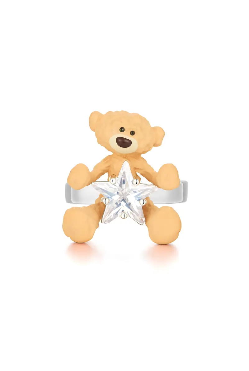 Bear Hug Star Ring