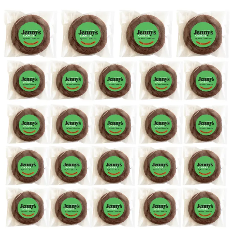 Double Chocolate Protein Cookies, 24-Pack, GF