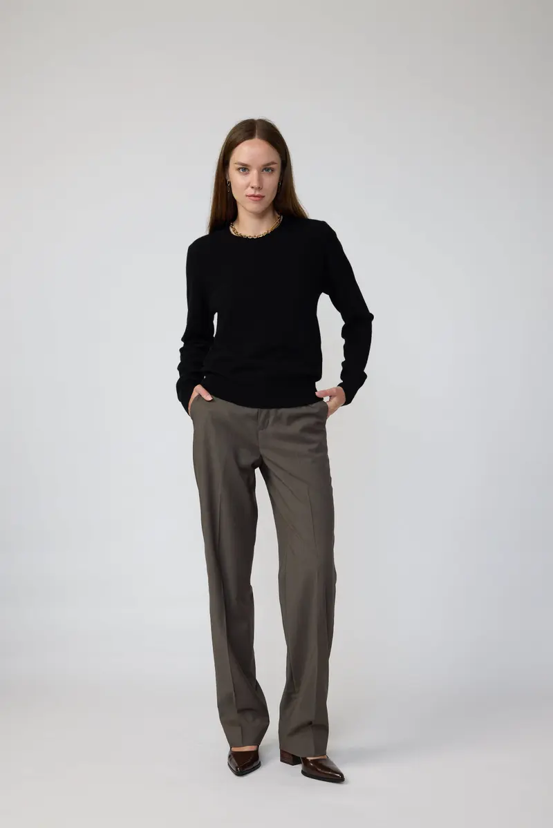 Linkoping Sweater - Knit sweater in black