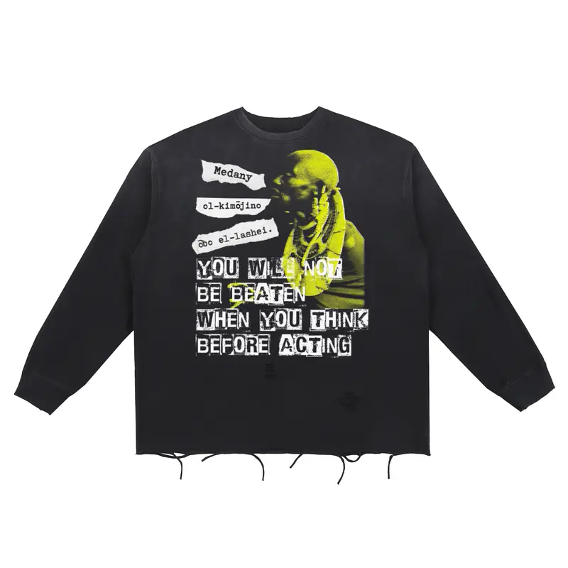 No. 32 Snow Wash Raw Edge Cotton T-Shirt