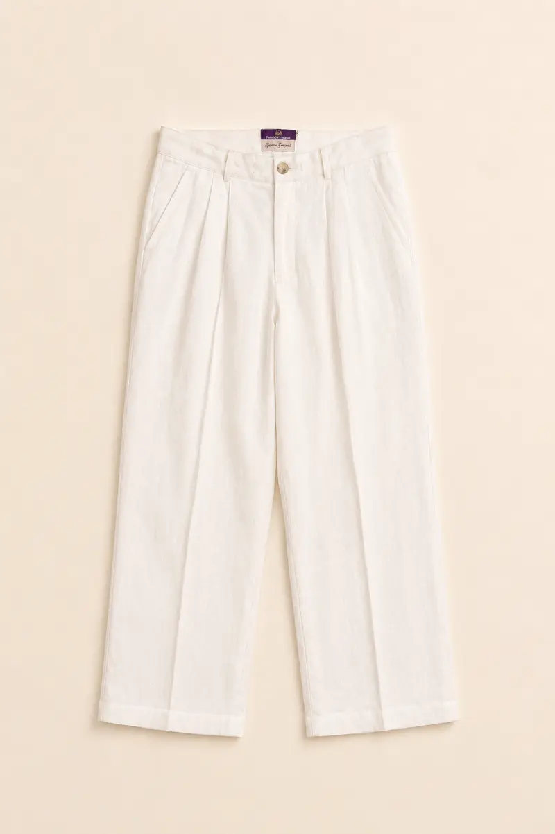 Linen Pleated Trouser