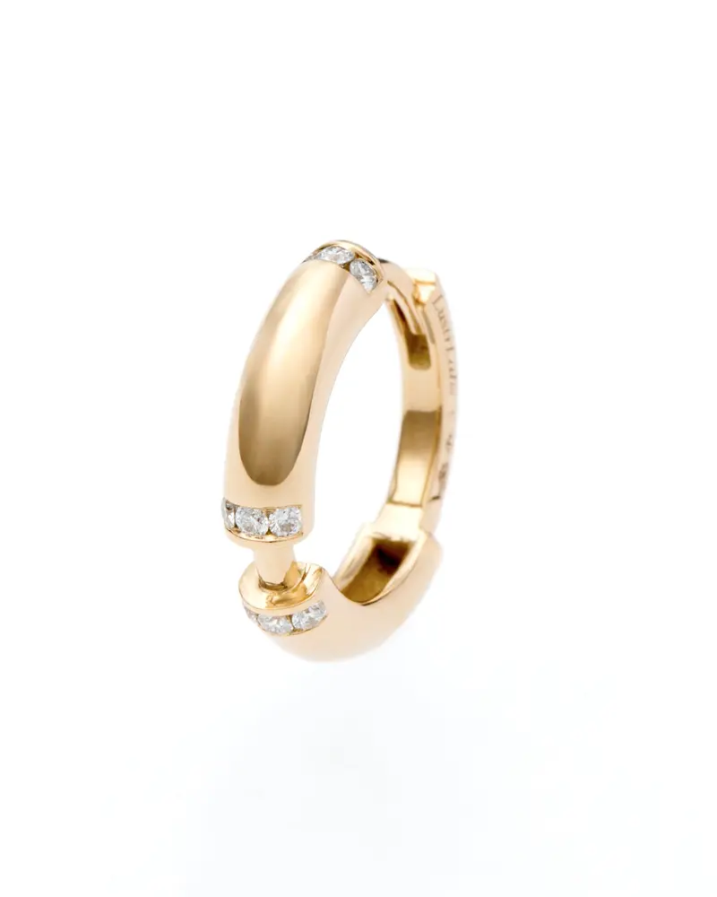 Floating Link Hoop Earrings Small