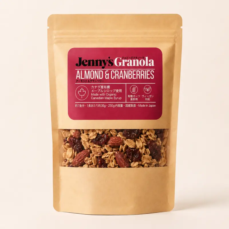 Jenny's Granola, Almond & Cranberry, Wheat-Free
