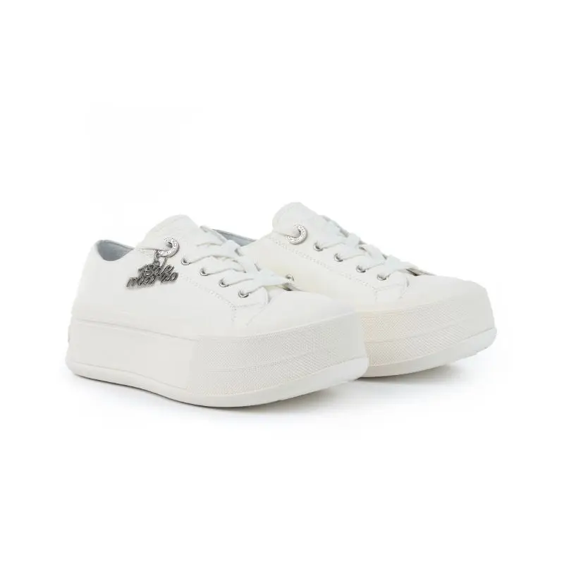 13DE MARZO Digital Logo Sneakers White