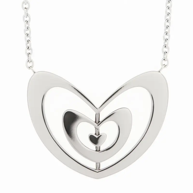 Modern Edge Gold Heart