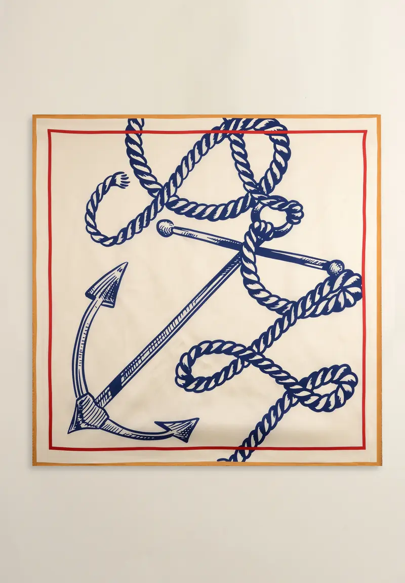 Anchor Silk Scarf