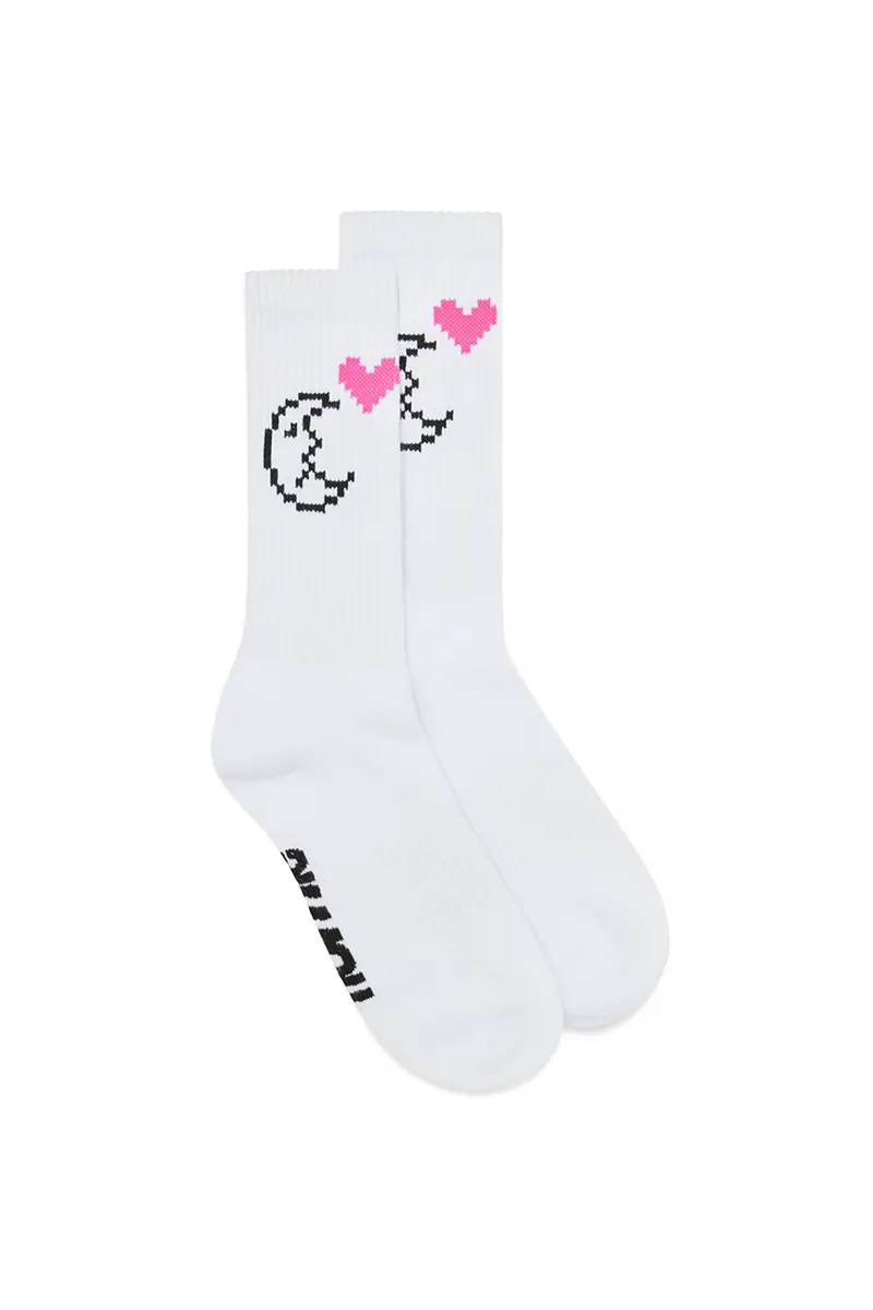 Moon Socks - White