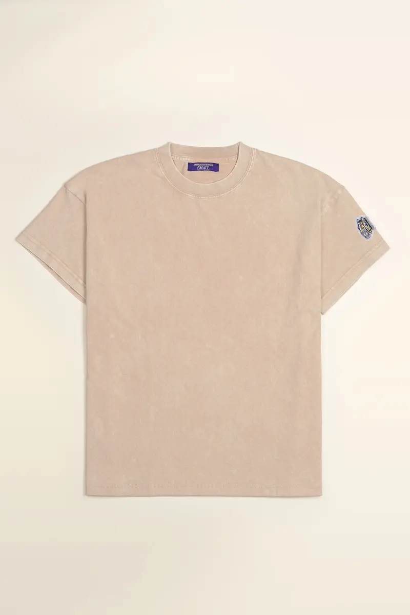 Dean Capped Sleeve Tee in Sand